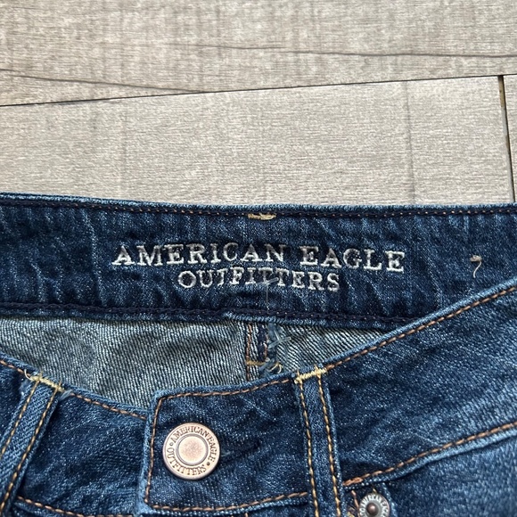 American Eagle Outfitters Low Rise Floral Embroidered Festival Denim Shorts 2 - Picture 7 of 11